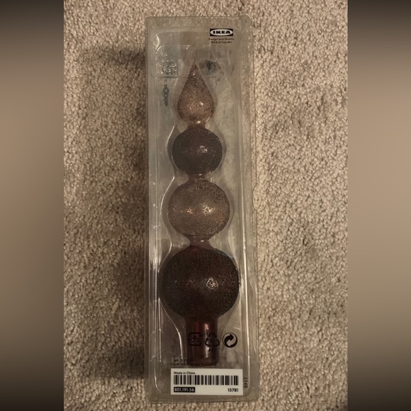 2007 IKEA ISIG CHRISTMAS TREE TOPPER GLASS SPIRE - Picture 1 of 4